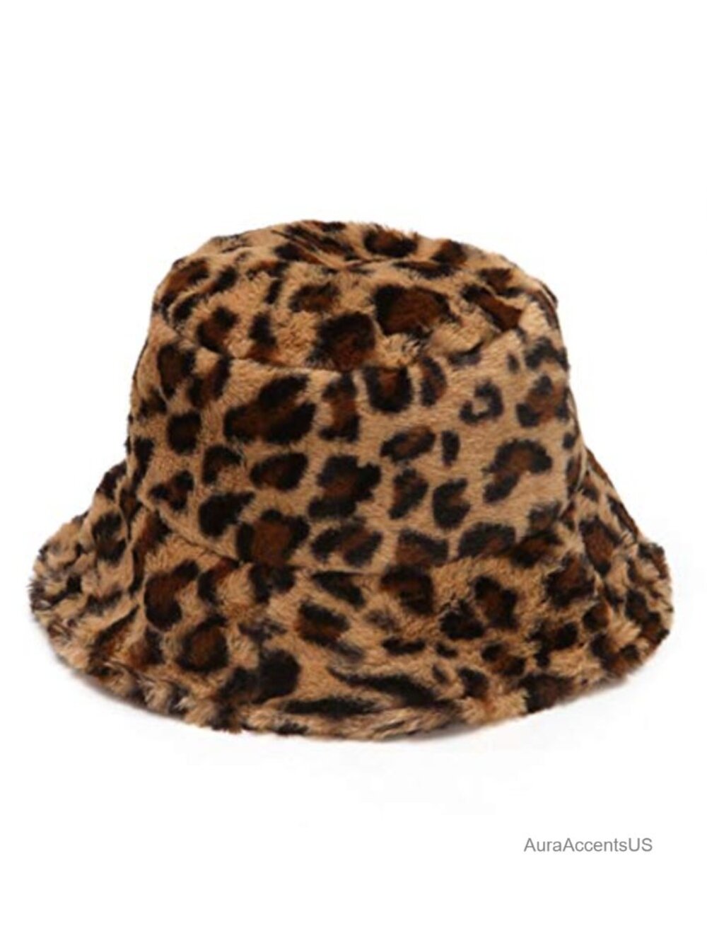 Faux Fur Bucket Hat Fluffy Winter Warmer Plush Fisherman Cap
